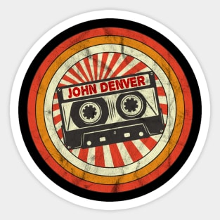 Denver Proud Name Retro Cassette Vintage Sticker